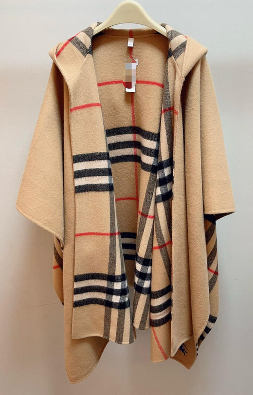 1025-3 百分百纯羊绒 张婧仪 BB 秀款 超大篇幅 披肩斗篷 商品图7