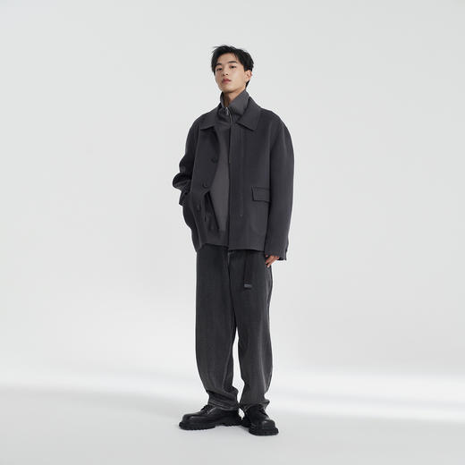 MODE COMMUTER | MC冬季复古水洗O型牛仔裤简约通勤男MCE105033D 商品图1