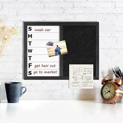 美国 磁性白板拼接毛毡板 周计划记事板 43cm*33cm 商品图3