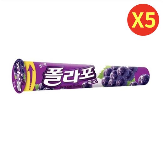 【묶음】해태 폴라포 포도맛*5 商品图0