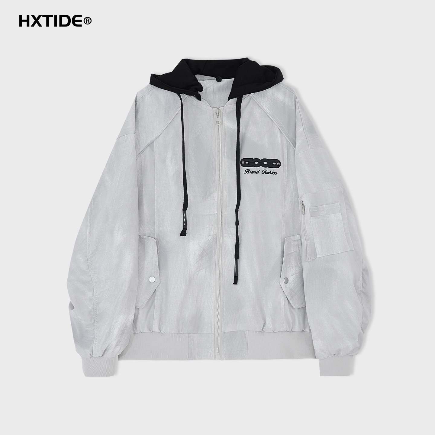 【新品上新】HX 秋季带帽茄克衫外套C105530049101