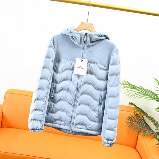 D112006冬季新款摇粒绒拼接轻薄连帽羽绒服男女同款 商品图6