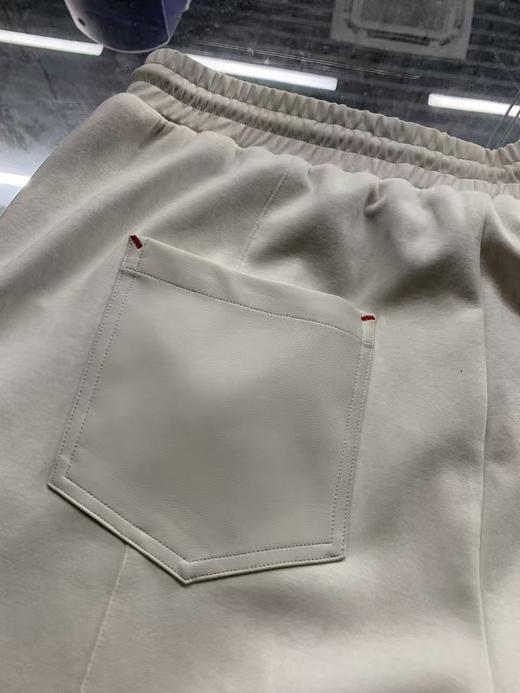 【微瑕专属 微信独享】启世录TIWILLTANG“分界矩阵”弧形分割结构休闲宽松白色卫裤 商品图8