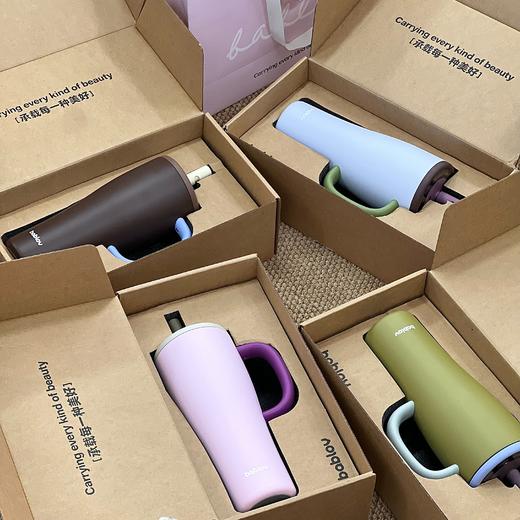 高颜值大容量水杯🎀【bablov咻咻大容量把手杯-1000ML】高级莫兰迪设计⭕️超大容量杯身冷热双用🧊高颜值实用主义 商品图4