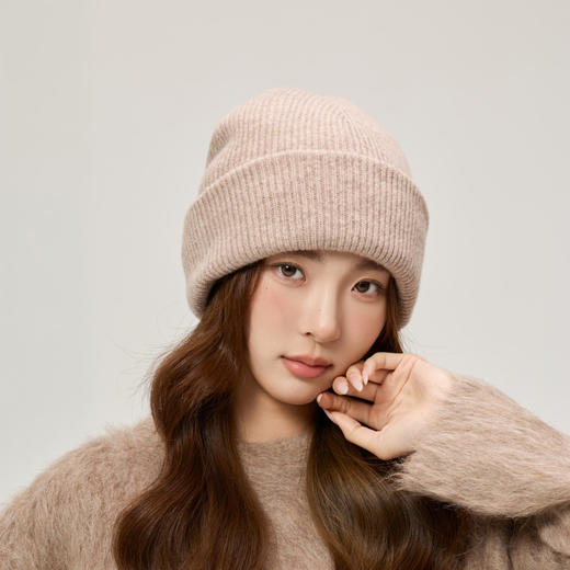 MS Lemuguet  铃兰小姐 绵羊毛针织帽 加厚加宽版 耐寒保暖 男女同款 5色可选 商品图5