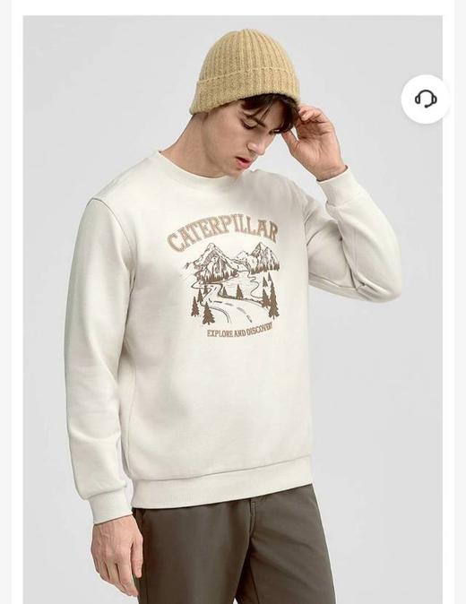 【云粉节】【95折】6楼卡特CAT秋冬卫衣套衫杏色CO3SWW47221C13，吊牌价598，现价568 商品图0