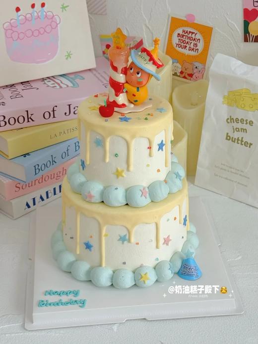 【周年庆精选】许个愿吧 星星人双层蛋糕A款 商品图0