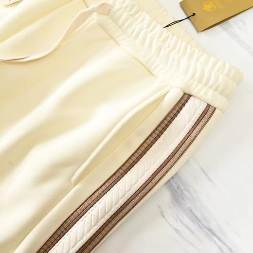 D112003冬季新款加绒皮标条纹运动休闲直筒裤 商品图12