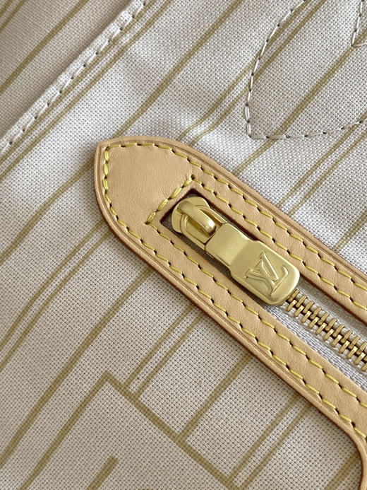 秋冬特惠💰1190 渠道级LV【全钢五金 MB163c01变码芯片】te级LV 全套包装 M41362白格杏内里 NEVERFULL 小号手袋 Neverfull 小号手提包 商品图6