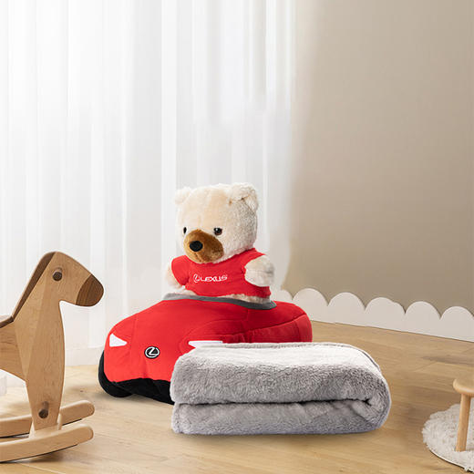 迷你亲亲熊和迷你亲亲熊与乐享小车抱枕 商品图3