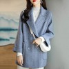 2025秋冬新款加棉加厚宽松显瘦百搭洋气毛呢外套大衣女 商品缩略图2
