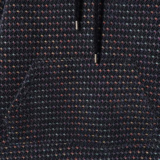 WY1423SDSA男士秋冬新款痞帅男装韩版简约绒毛撞色格子连帽卫衣休闲百搭 商品图3