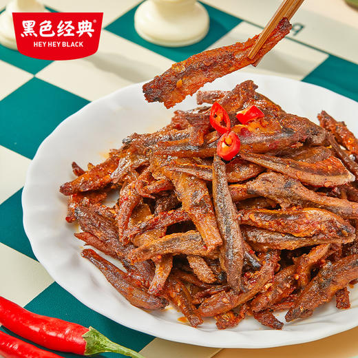 黑色经典毛毛鱼湖南特产休闲香辣小吃零食小鱼仔干货独立包装 商品图4