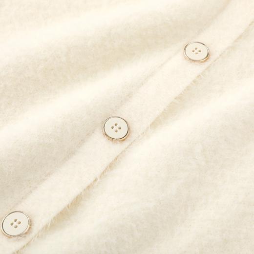 D112058蕾丝拼接温柔仿马海毛毛衣软糯针织衫25秋冬季新款女宽松上衣 商品图4