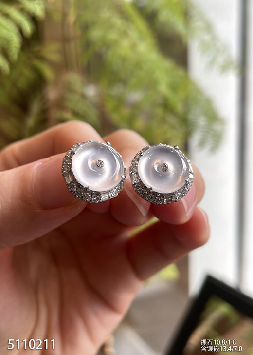 5110211，平安扣耳钉。具体价格微信咨询 商品图3