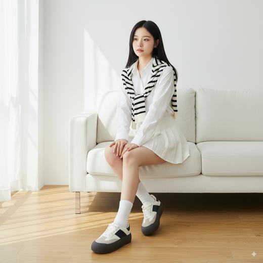 GUGENG古耕 新款时尚百搭 校园爆款 板鞋面包鞋 650205 商品图4