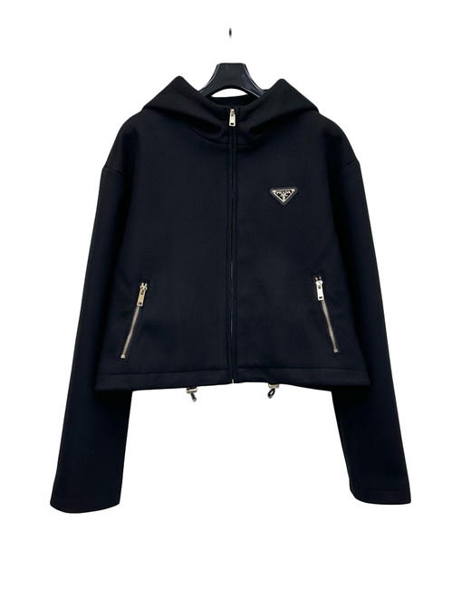 女款连帽羊毛呢夹克外套he020 商品图0