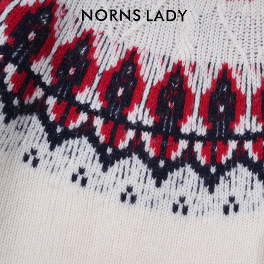 NORNS LADY诺恩 冬季新款毛针织衫圆领费尔岛毛衣 H25SK73807  商品图3