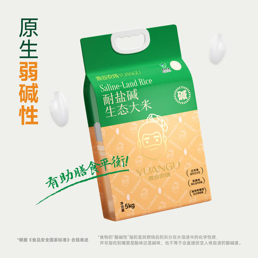 袁谷农场耐盐碱生态大米5kg东北盐碱地无污染蟹稻共生生态长粒米10斤双层真空包装 商品图4
