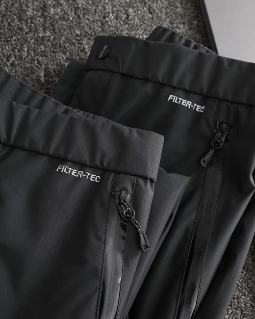 D112026秋冬运动户外登山轻量防风防水半拉链硬壳压胶冲锋裤 商品图5