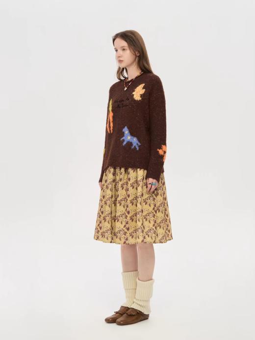 local tag/lt25awk24/波尔农场 温暖彩纱提花刺绣毛衣 商品图2