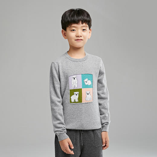 🎁【满赠活动】MOKA莫卡·奇趣萌宠系列-畅游北极套头毛衣 商品图2