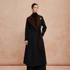 QH924斯尔丽25新款含羊绒性强修身气质高雅流金蝴蝶胸花长款羊毛大衣 商品缩略图0