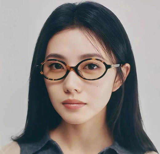 MIU家镜腿标识椭圆形功能性眼镜玳瑁色无度数 商品图6