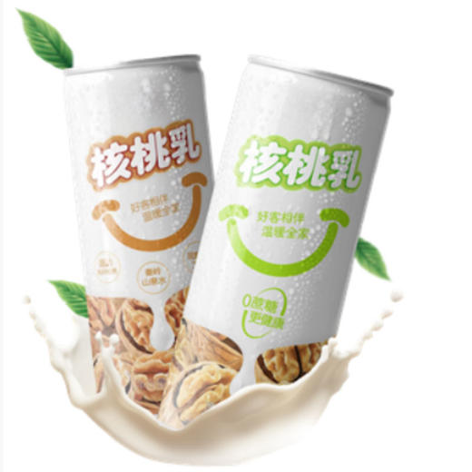 核桃乳植物蛋白饮料240ml/罐 商品图0
