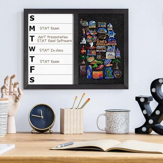 美国 磁性白板拼接毛毡板 周计划记事板 43cm*33cm 商品图0