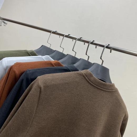 D112032男士户外运动休闲抓绒保暖长袖内搭打底衫 商品图5