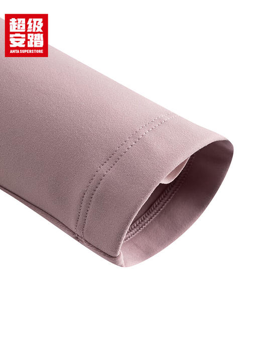 超级安踏加绒长袖运动T恤女士秋冬保暖甲壳盾修身立领套头衫162547401U 商品图5