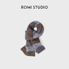 ROMISTUDIO“双面提花”100%绵羊毛针织撞色条纹围巾RWCWP36999 商品缩略图3