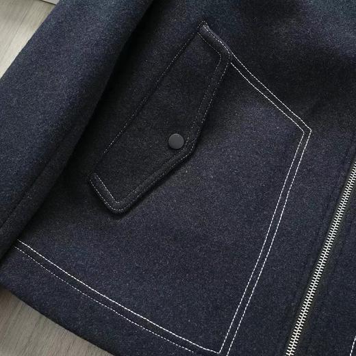 D112004冬季25ss新款男士翻领羊毛休闲夹克外套 商品图12