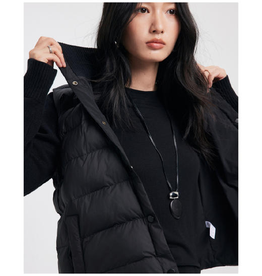 【多妈团购 珍珠绒羊毛棉服空气小外套9782】填充2%绵羊毛，内里空气绒,蓬松不压身，针织袖身，年轻感拉满，年轻又时尚-连横 商品图5