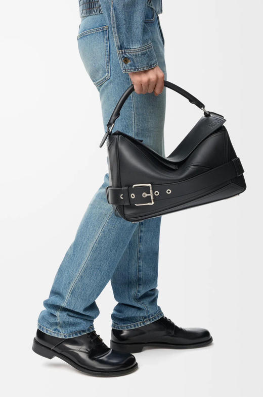 秋冬特惠💰1600 原单罗意威 新款 机车包 大号亮面牛皮革 Puzzle Biker 手袋652566 商品图10