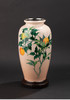 独角鹿西洋古董20世纪日本昭和时期七宝烧巨匠安藤重兵卫出品「橙」主题纯银胎七宝烧赏瓶 带原木盒 商品缩略图0
