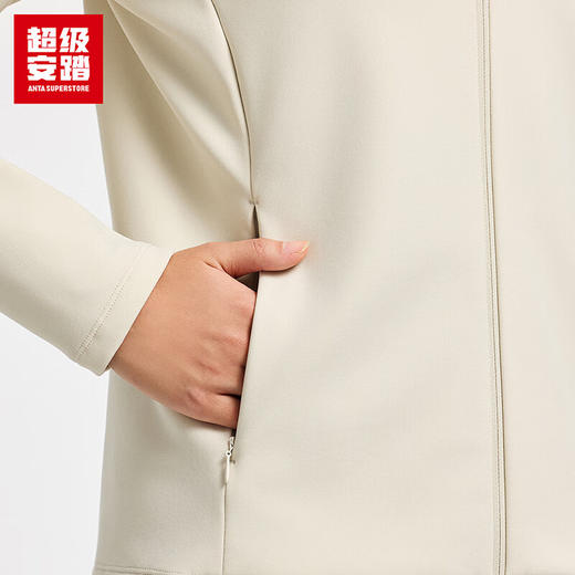 超级安踏加绒运动外套女士秋冬保暖防风弹力立领夹克外套上衣162547703U 商品图2