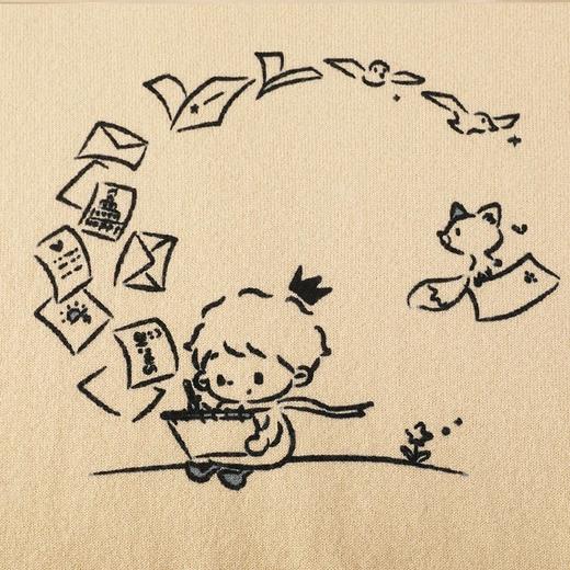 🎁【满赠活动】MOKA莫卡·手绘小王子系列寄语（数码印刷拼色袖套头衫） 商品图4