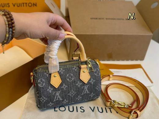 D112049小巧轻便又时尚丹宁牛仔nano迷你枕头包 商品图3