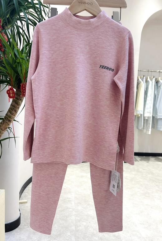 【英氏YeeHoO 双面磨绒羊毛➕蚕丝男女童基础款蓄热保暖内衣套装】 YDC05 商品图6