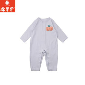 棉果果春季新品男宝卡通可爱5A抗菌纯棉爬衣对开连体衣M111722226015
