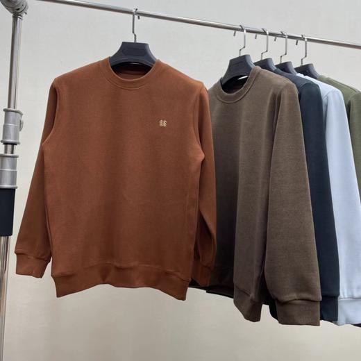 D112032男士户外运动休闲抓绒保暖长袖内搭打底衫 商品图12