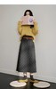 D112055深灰色波点毛衣裙a字裙半身裙25秋冬季穿搭新款女长裙子半裙 商品缩略图11