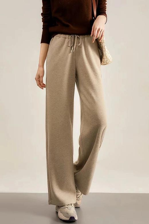 【品牌直发】Steve Sandro羽绒纱线加厚宽松阔腿裤⏩️高科技天然羽绒纱线，垂坠度杠杠的✅高克重，肉眼可见的厚实✅收腹遮小肚，阔腿裤型巨显瘦❗ ❤️厚实有质感，上身就是一整个高级住~ 商品图4