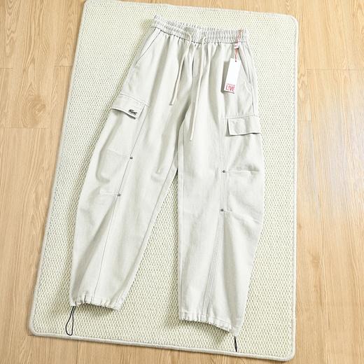 D112051秋季新款男士松紧腰弯刀工装休闲长裤 商品图4