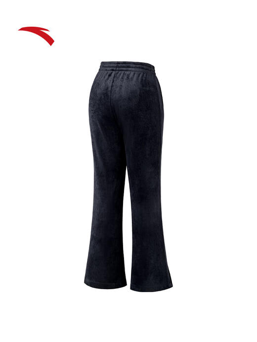 安踏灯芯绒阔腿裤女士冬季新款高腰垂感直筒休闲长裤子162547307N 商品图8