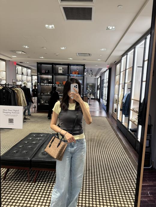 到手价1899元 Coach爆款 mollie 25小号托特 25*19cm 棕色老花 美国代购，无中文标签，介意慎拍 商品图1