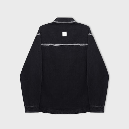 【新品上新】HX 春秋季水洗牛仔衬衫式茄克衫外套C105530066101 商品图1