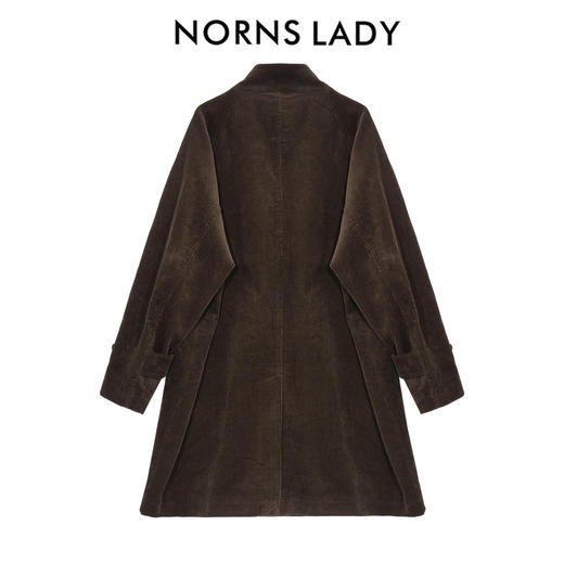 NORNS LADY诺恩 冬季新款长款外套长袖灯芯绒保暖外套 H25WZ02812-12.16直播 商品图2